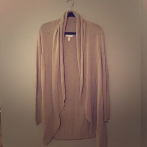 Leith Shawl Cocoon Sweater - tan